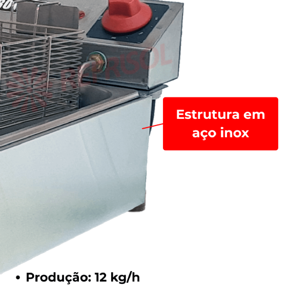 Fritadeira Elétrica 1 Cuba Inox 3,5 Litros FB1D 220v Croydon