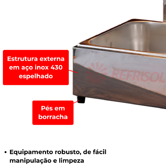 Conservador de Fritura 1 Cuba CF1D 110v Croydon