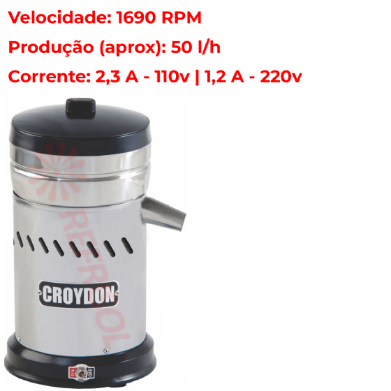 Extrator de Suco Industrial 0,25 Cv ES4EA Bivolt Croydon