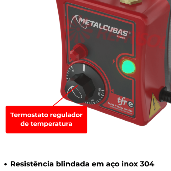 Fritadeira Tacho de Fritura Elétrico 5 Litros TFRE 5 110v Metalcubas