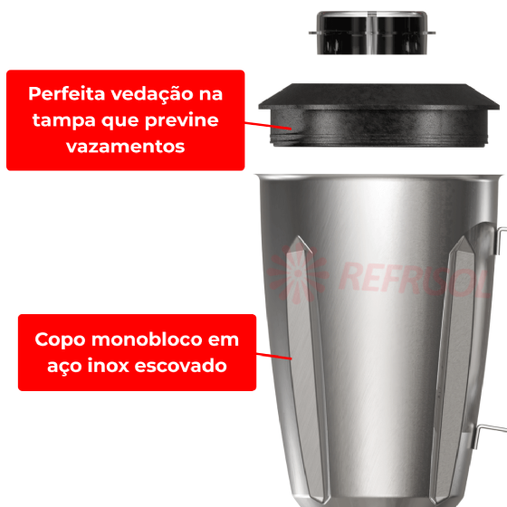 Liquidificador Comercial 1,5 Litros LI 1.5 Alta Rotação 110v Skymsen