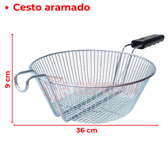 Fritadeira Tacho de Fritura Elétrico 5 Litros TFRE 5 110v Metalcubas