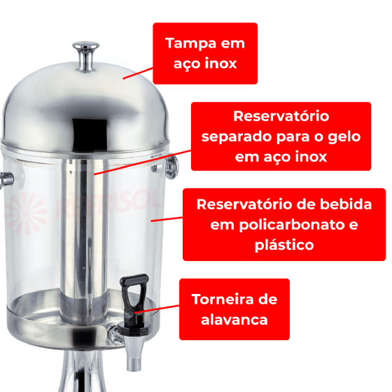Refresqueira Suqueira Suco Fácil 8 Litros Marchesoni