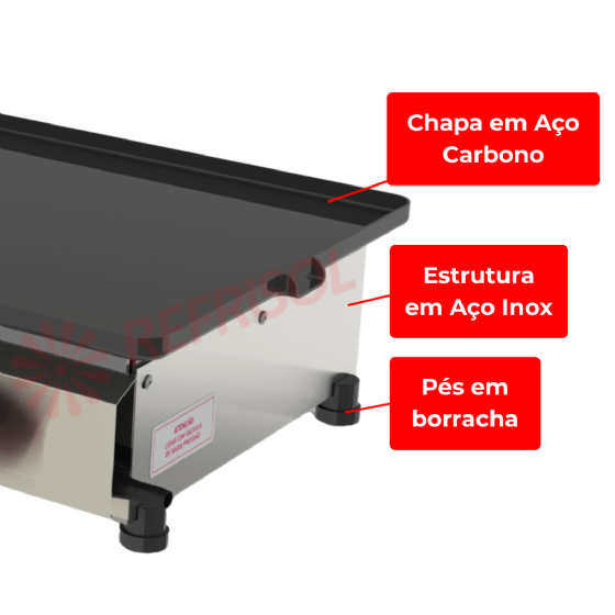Chapa Sanduicheira 97 cm com Prensa à Gás PR 950 GN Style Progás