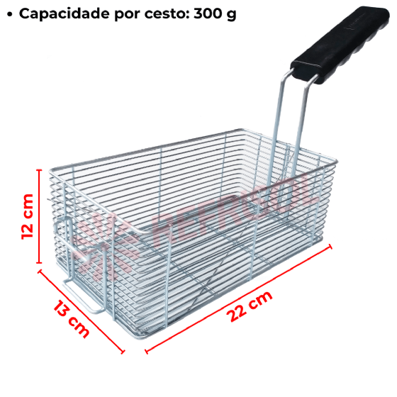 Fritadeira Elétrica industrial - 3 Cubas de 3 Litros FE 3 C 220v Metalcubas