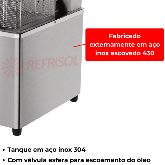 Fritadeira Elétrica Água e Óleo 18 Litros 5500 W GFAO 18 M 220v Metalcubas