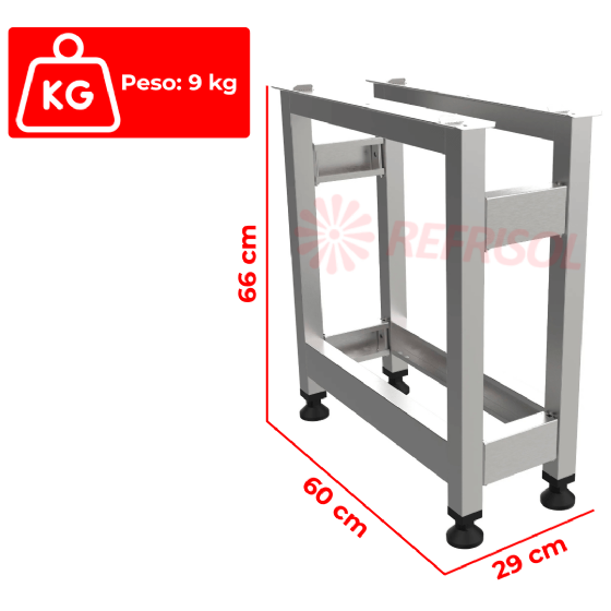 Cavalete 30 cm para Chapa e Char Broiler PCE030 Venâncio