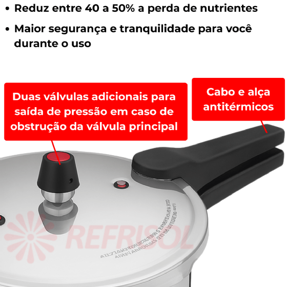 Panela De Pressão Fechamento Externo Alumínio 5 Litros Nacional