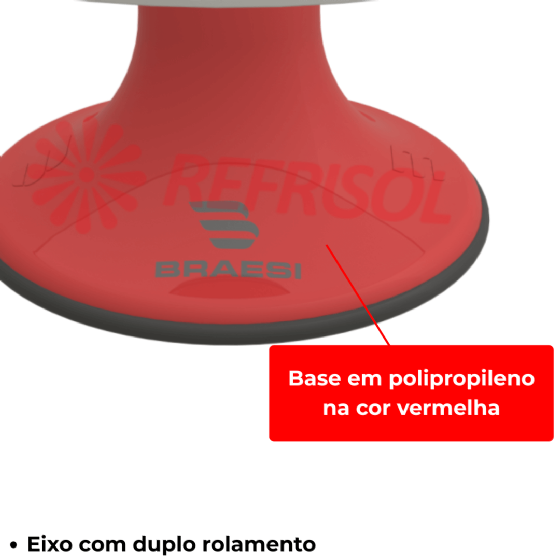 Bailarina Giratória Profissional Para Bolos Confeitaria BLB 300 Vermelha Braesi