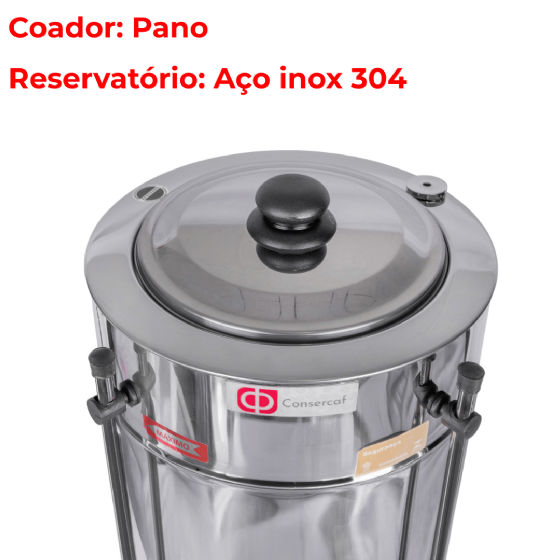Cafeteira Elétrica Profissional 20 Litros CIC 20 220v Consercaf