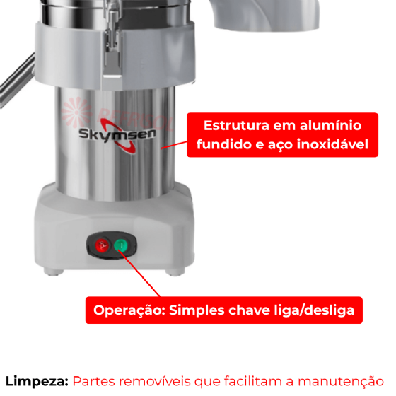 Centrífuga de Sucos em Aço Inox CSE 220v Skymsen