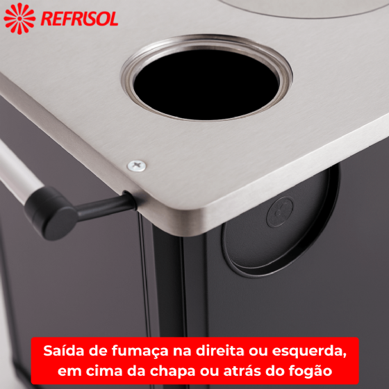 Fogão a Lenha Ferro Fundido Nº 02 Preto 3e Fogões