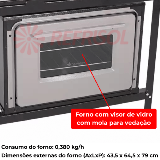 Fogão Industrial 4 Bocas Baixa Pressão Com Forno Bravo Grafite Venâncio