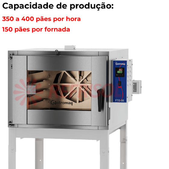 Forno Turbo 5 Esteiras Elétrico FTE 5 Epóxi Trifásico 380v Gastromaq