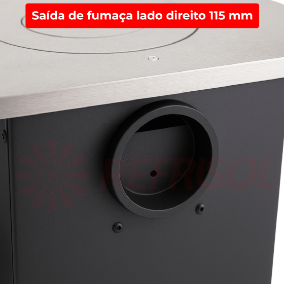 Fogão a Lenha Ferro Fundido Nº 00 Preto 3e Fogões