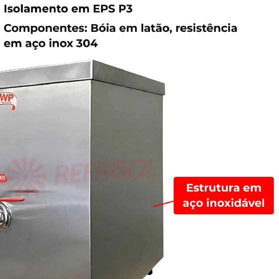 Aquecedor de Água 17 Litros WP17 Inox Escovado 220v Water Plus