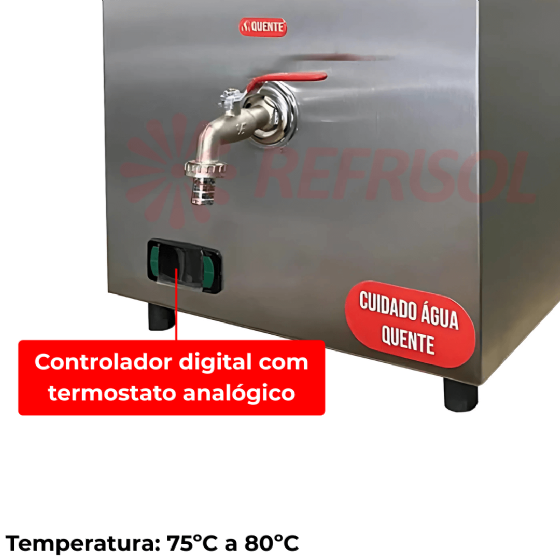 Aquecedor de Água 17 Litros WP17 Inox Escovado 220v Water Plus