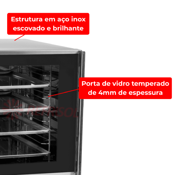 Forno Turbo Elétrico de Convecção Analógico FETP 4A 220v Titã