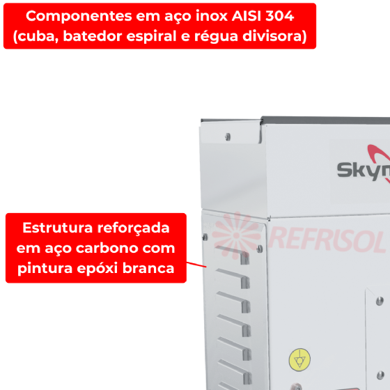 Amassadeira Espiral 05 kg AME 05 220v Skymsen