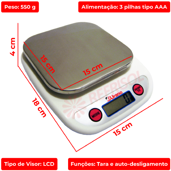 Balança de Precisão 5 kg UC 5 Urano