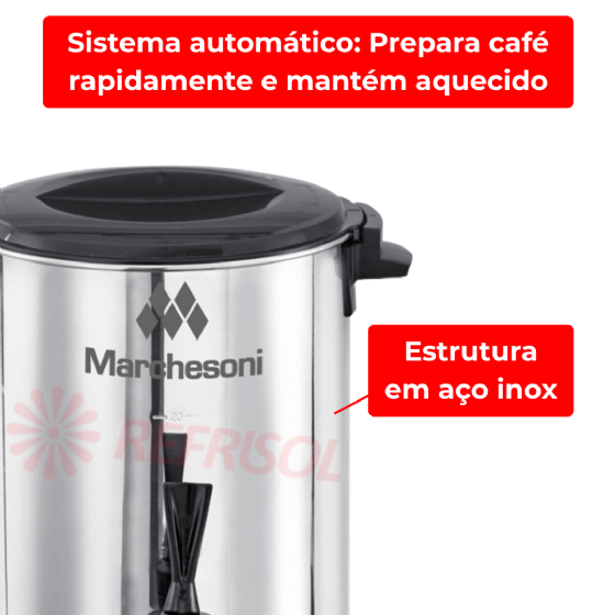 Cafeteira Elétrica Automática 2 Litros 110v Marchesoni