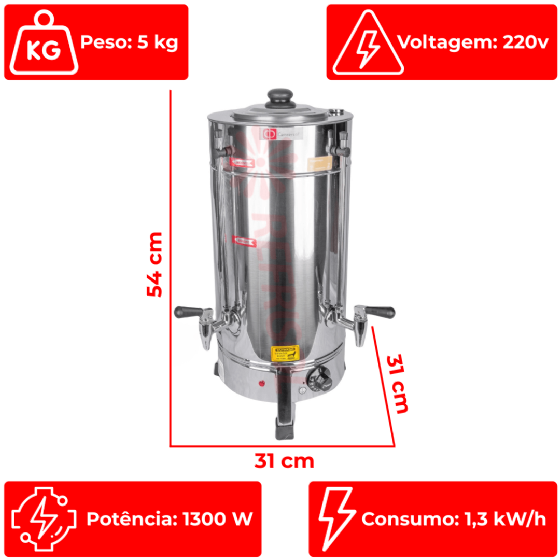 Cafeteira Elétrica Tradicional 4 Litros C42 220v Consercaf