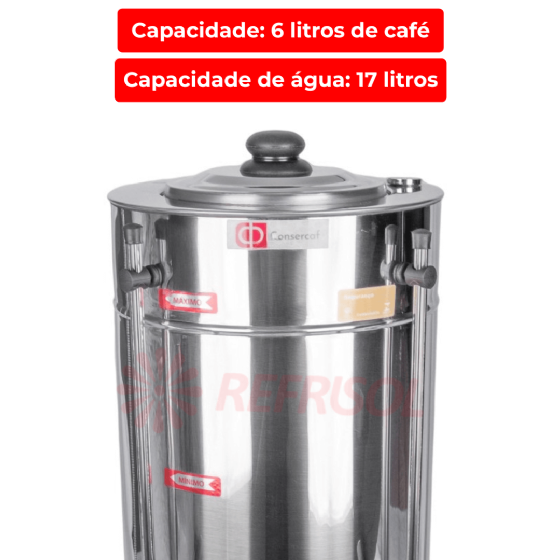 Cafeteira Elétrica Tradicional 6 Litros C61 110v Consercaf
