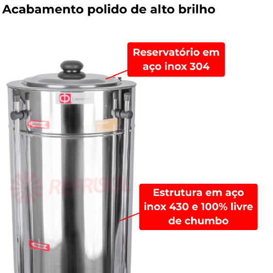 Cafeteira Elétrica Tradicional 8 Litros C82 220v Consercaf