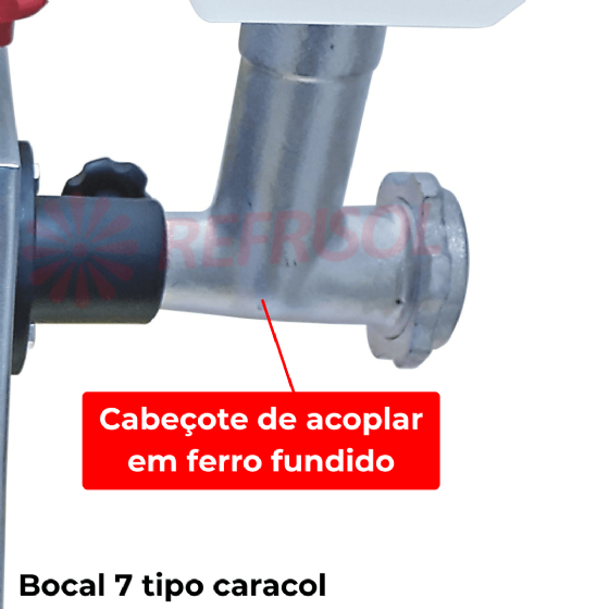 Cilindro e Extrusora 25 cm 1220 Inox Bivolt Bigolar