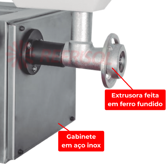 Cilindro Extrusor Moedor e Misturador CL 40 Total Inox Bivolt Do Cheff