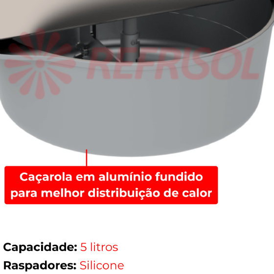 Misturador Elétrico 5 Litros PRMOG-05 Plus Bivolt Progás
