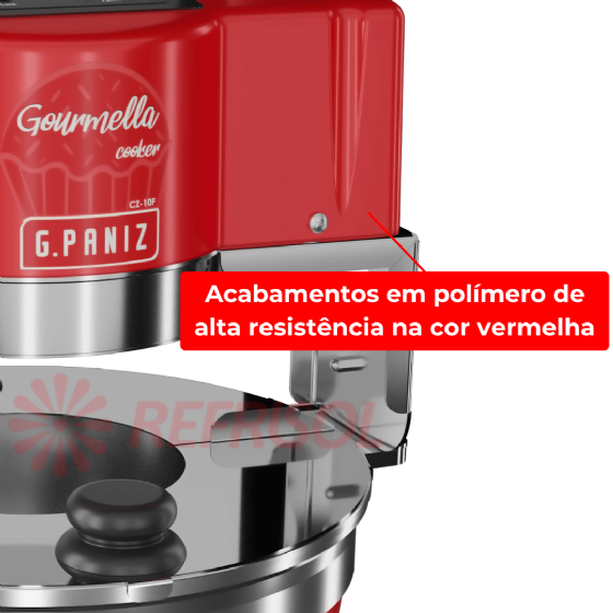 Misturador Industrial Gourmella Cooker CZ 10 F Panela de Alumínio Bivolt G Paniz
