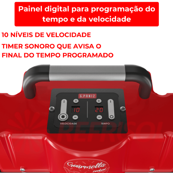 Misturador Industrial Gourmella Cooker CZ 10 F Panela de Alumínio Bivolt G Paniz