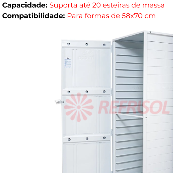 Armário de Crescimento 20 Esteiras Vazio Desmontável Imeca