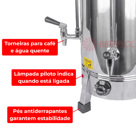 Cafeteira Elétrica Tradicional 6 Litros C62 220v Consercaf