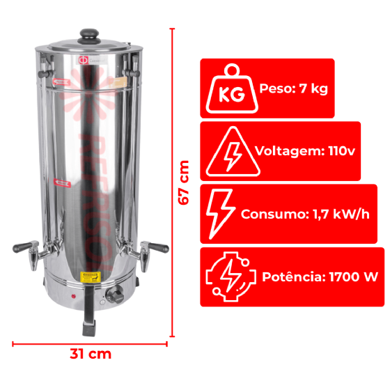Cafeteira Elétrica Tradicional 8 Litros C81 110v Consercaf