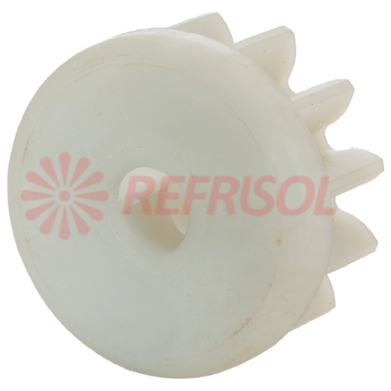 Engrenagem 12 Dentes com Flange Extrusor-Furo Meia Lua Pillar Food