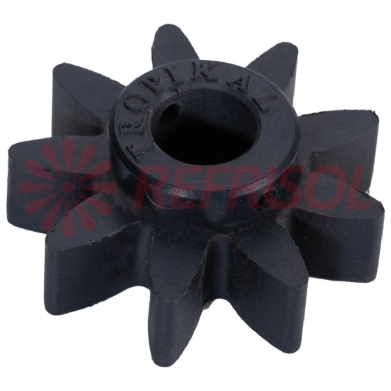 Engrenagem 9 dentes furo 17mm Nilon Preta Hidro Tropikal