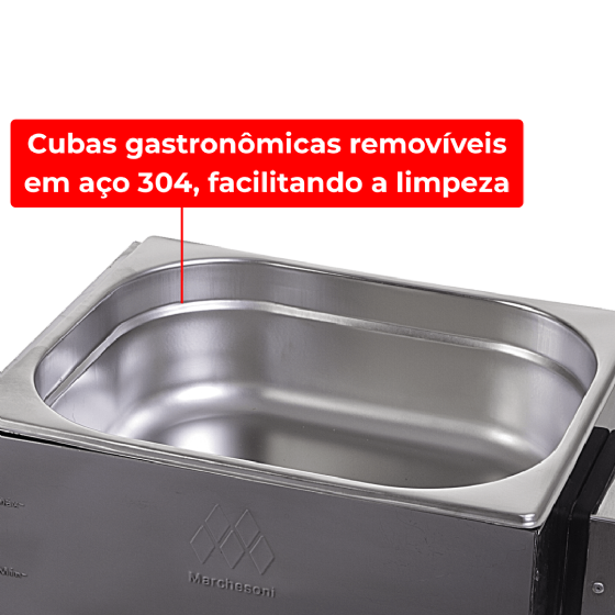 Derretedeira Profissional 1 Cuba 2,5 kg 110v Marchesoni