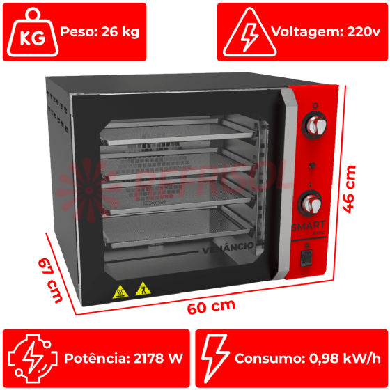 Forno Convector Smart Basic Elétrico 220v Venâncio