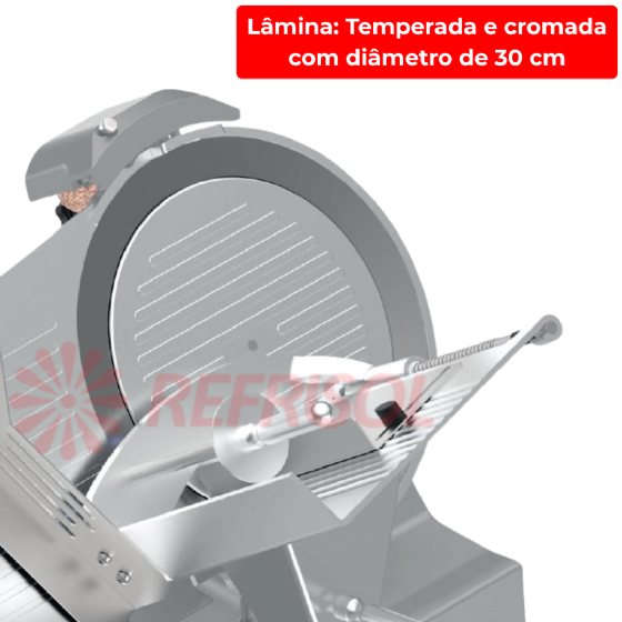 Cortador de Frios Profissional 30 cm Atlantis 300 Bivolt Sirman