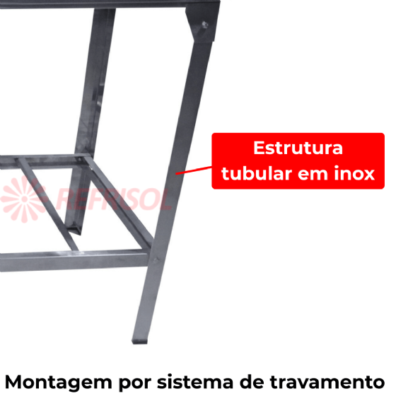 Mesa de Trabalho Total Inox 430 1,40 x 0,70 Innal