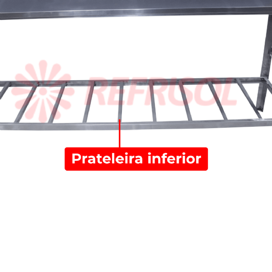 Mesa de Trabalho Total Inox 430 1,40 x 0,70 Innal