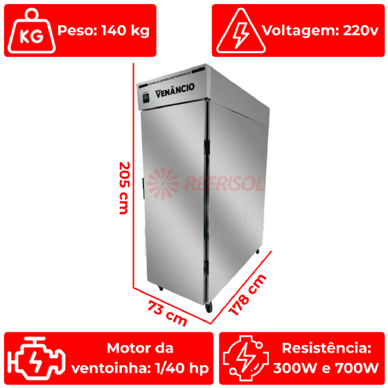 Armário de Controle de Fermentação Crescepão 40 Esteiras 220v Venâncio