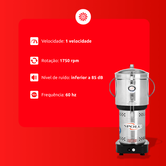 Cutter Processador de Alimentos 4 Litros SPL-200 Spolu