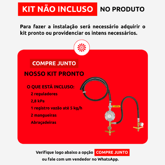 Fogão Industrial 6 Bocas Duplas 30 x 30 Perfil 7 Inox Baixa Pressão Tradicional MR Fogões