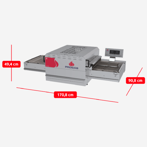 Forno Esteira Para Pizza Elétrico PRFE-500 220v trifásico Progás