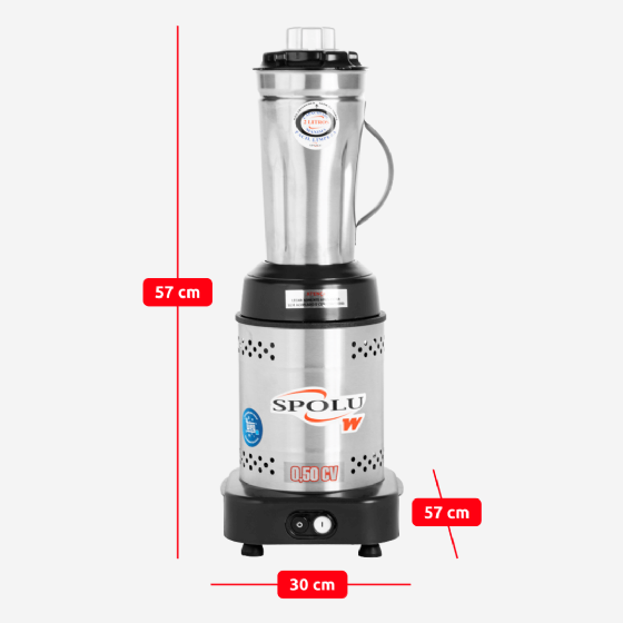 Liquidificador Industrial 2 Litros Baixa Rotação Weg SPL 048 220v Spolu