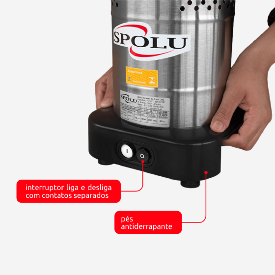 Liquidificador Industrial 2 Litros Baixa Rotação Weg SPL 048 220v Spolu