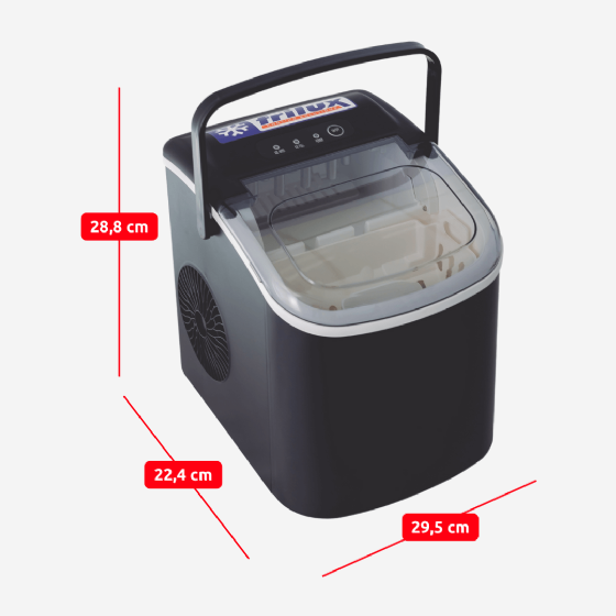 Maquina de Gelo Portátil Automática Preta QL-12H 220v Frilux